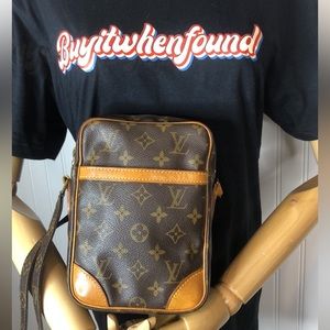 LOUIS VUITTON DANUBE PM Monogram Messenger Shoulder Bag SL0977 W/ LV DUST BAG